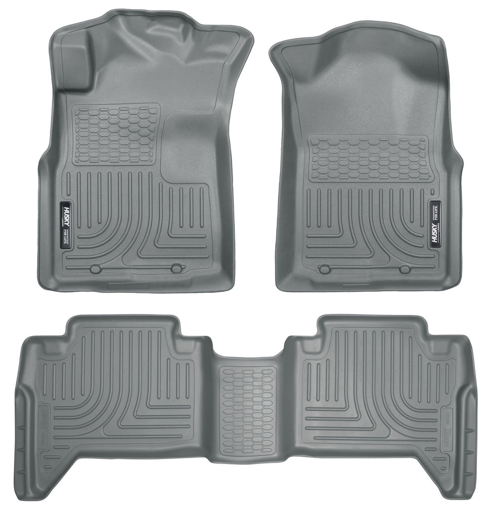 Husky Liners 98952 Weatherbeater-Front/2nd Seat Floor Liners (Footwell Coverage) for Select Toyota Tacoma