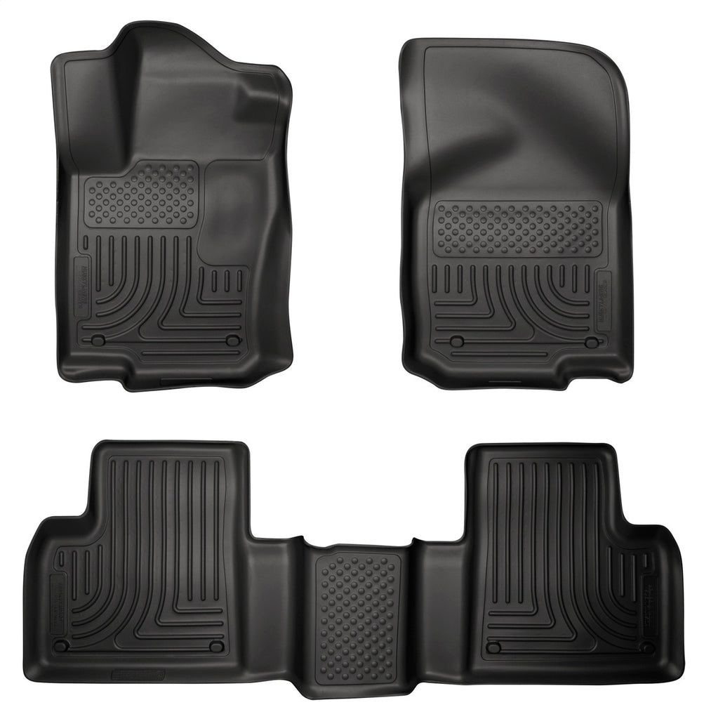 Husky Liners 98981 Weatherbeater-Front/2nd Seat Floor Liners for Select Mercedes-Benz GL350, Mercedes-Benz GL450, Mercedes-Benz GLE300d, Mercedes-Benz GLE350, Mercedes-Benz GLE400, Mercedes-Benz GLE43 AMG, Mercedes-Benz GLE550e, Mercedes-Benz GLS450,