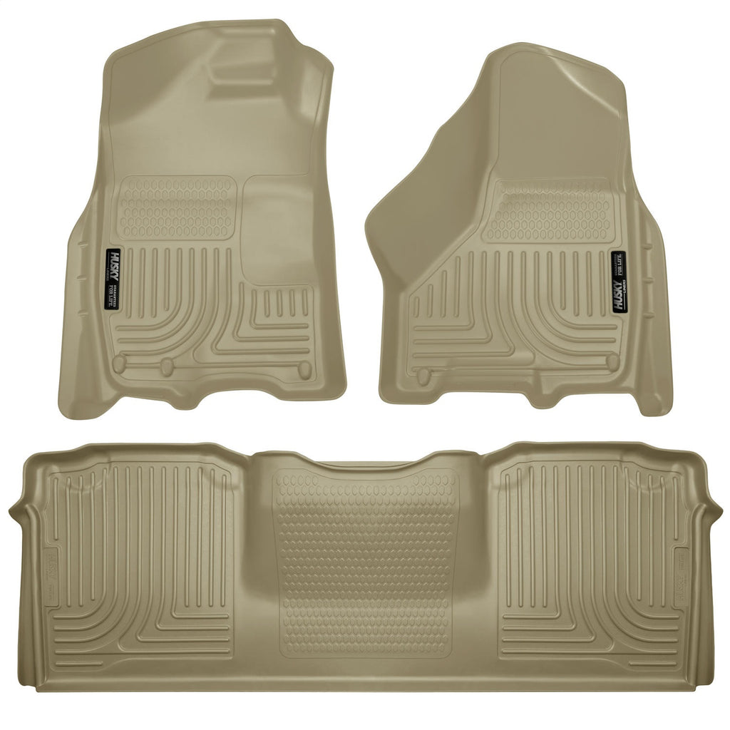 Husky Liners 99043 Weatherbeater-Front/2nd Seat Floor Liners for Select Dodge Ram 2500, Dodge Ram 3500, Ram 2500, Ram