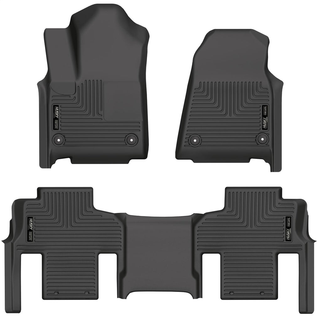 Husky Liners 99111 Weatherbeater-Front/2nd Seat Floor Liners (Footwell Coverage) for Select Jeep Grand Cherokee, Jeep Grand Wagoneer