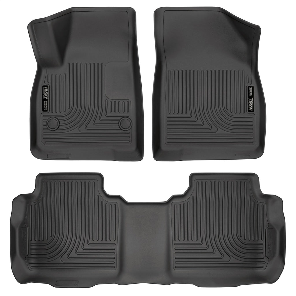 Husky Liners 99141 Weatherbeater-Front/2nd Seat Floor Liners for Select Cadillac XT5, Chevrolet Blazer, GMC Acadia