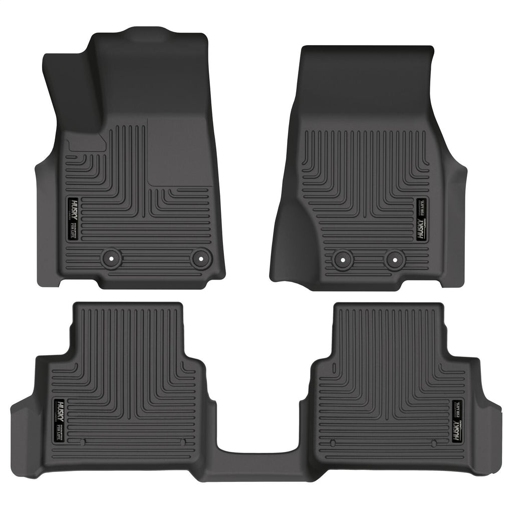 Husky Liners 99181 Weatherbeater-Front/2nd Seat Floor Liners for Select Jeep Grand Cherokee L, Jeep Grand Wagoneer L
