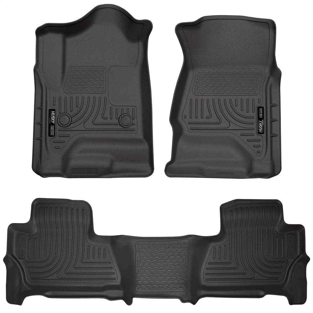 Husky Liners 99201 Weatherbeater-Front/2nd Seat Floor Liners for Select Chevrolet Tahoe, GMC Yukon