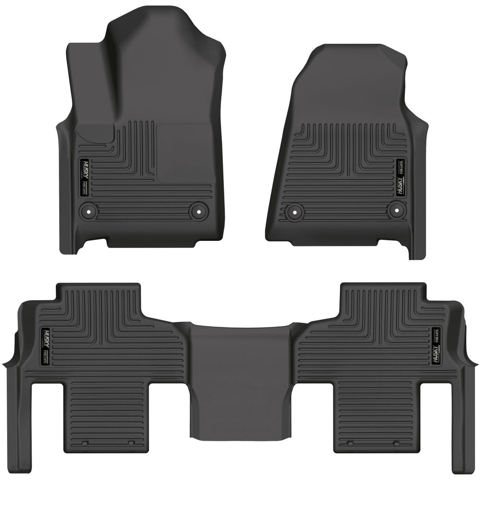Husky Liners 99251 Weatherbeater-Front/2nd Seat Floor Liners for Select Jeep Grand Wagoneer, Jeep Wagoneer