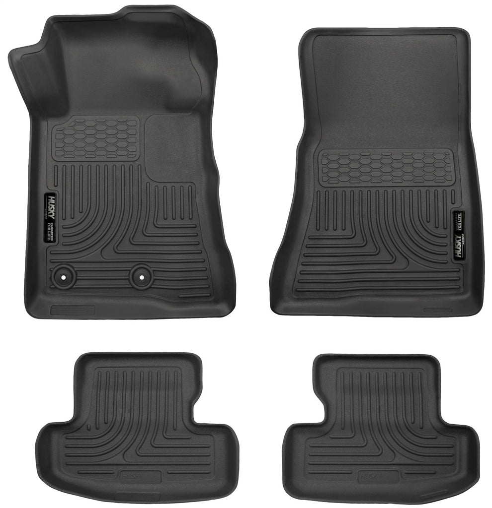 Husky Liners 99371 Weatherbeater-Front/2nd Seat Floor Liners for Select Ford Mustang
