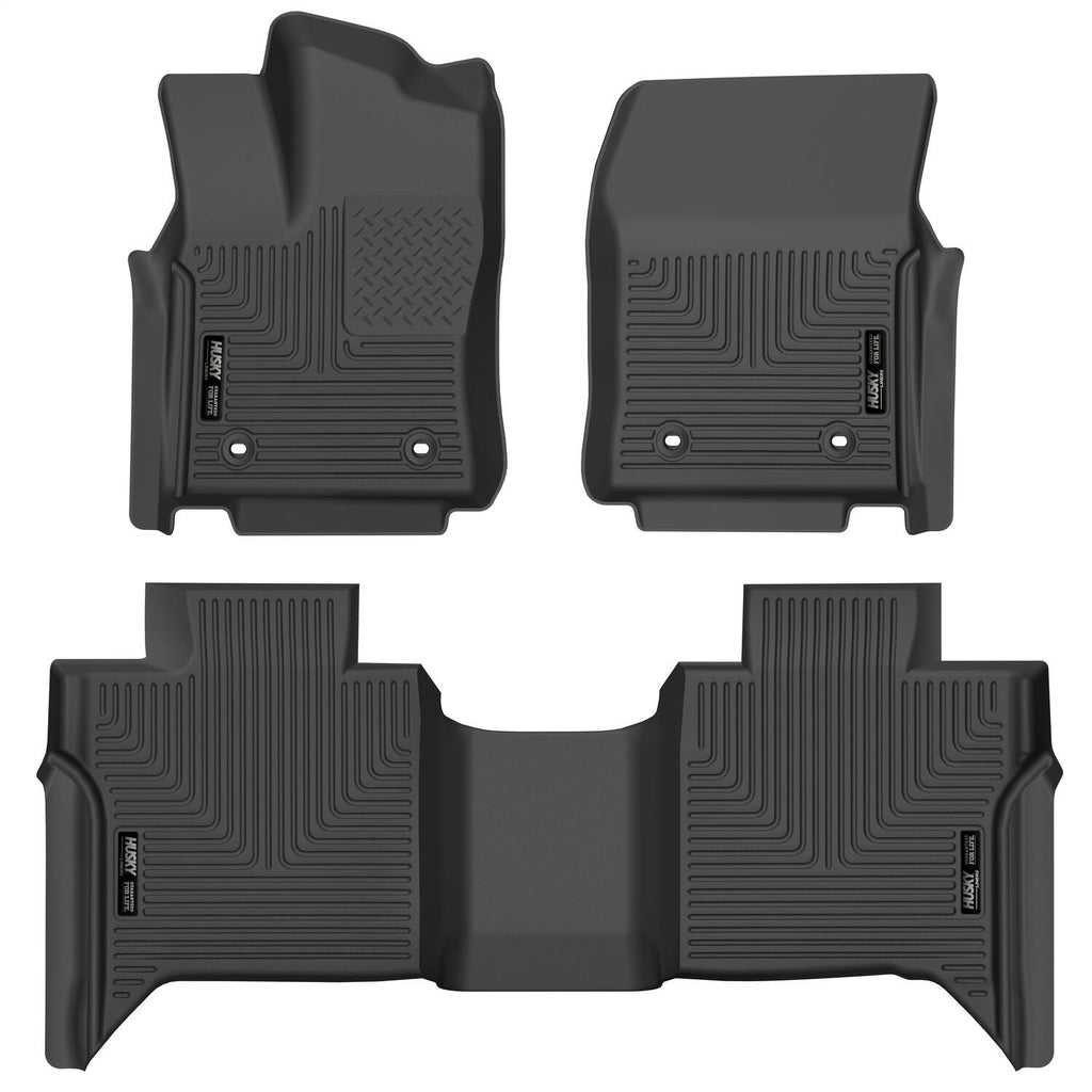 Husky Liners 99481 Weatherbeater-Front/2nd Seat Floor Liners for Select Toyota Tundra