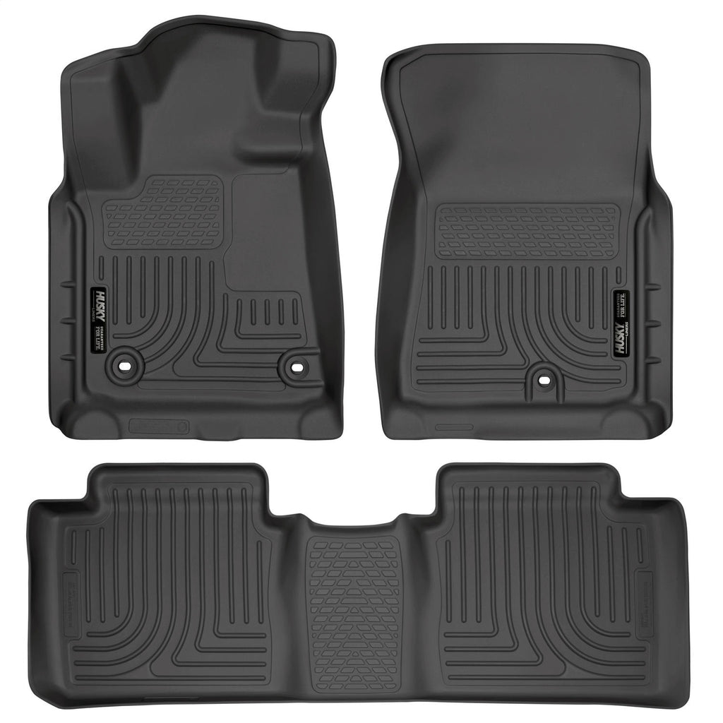 Husky Liners 99561 Weatherbeater-Front/2nd Seat Floor Liners (Footwell Coverage) for Select Toyota Tundra