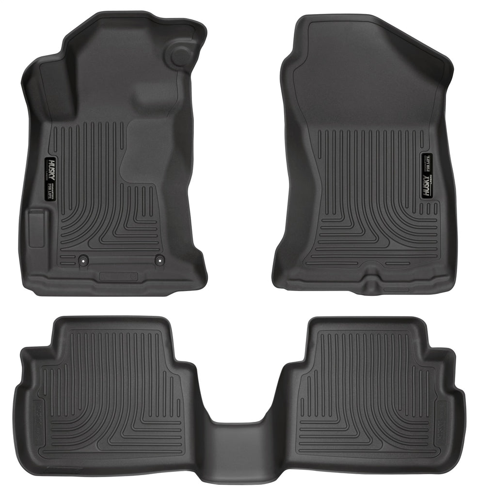 Husky Liners 99661 Weatherbeater-Front/2nd Seat Floor Liners for Select Subaru Crosstrek, Subaru Impreza