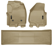 Load image into Gallery viewer, Husky Liners 99713 Weatherbeater-Front/2nd Seat Floor Liners (Footwell Coverage) for Select Ford F-250 Super Duty, Ford F-350 Super Duty, Ford F-450 Super Duty