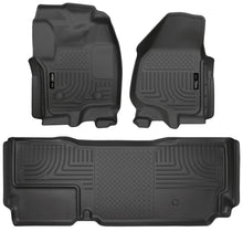 Load image into Gallery viewer, Husky Liners 99721 Weatherbeater-Front/2nd Seat Floor Liners (Footwell Coverage) for Select Ford F-250 Super Duty, Ford F-350 Super Duty