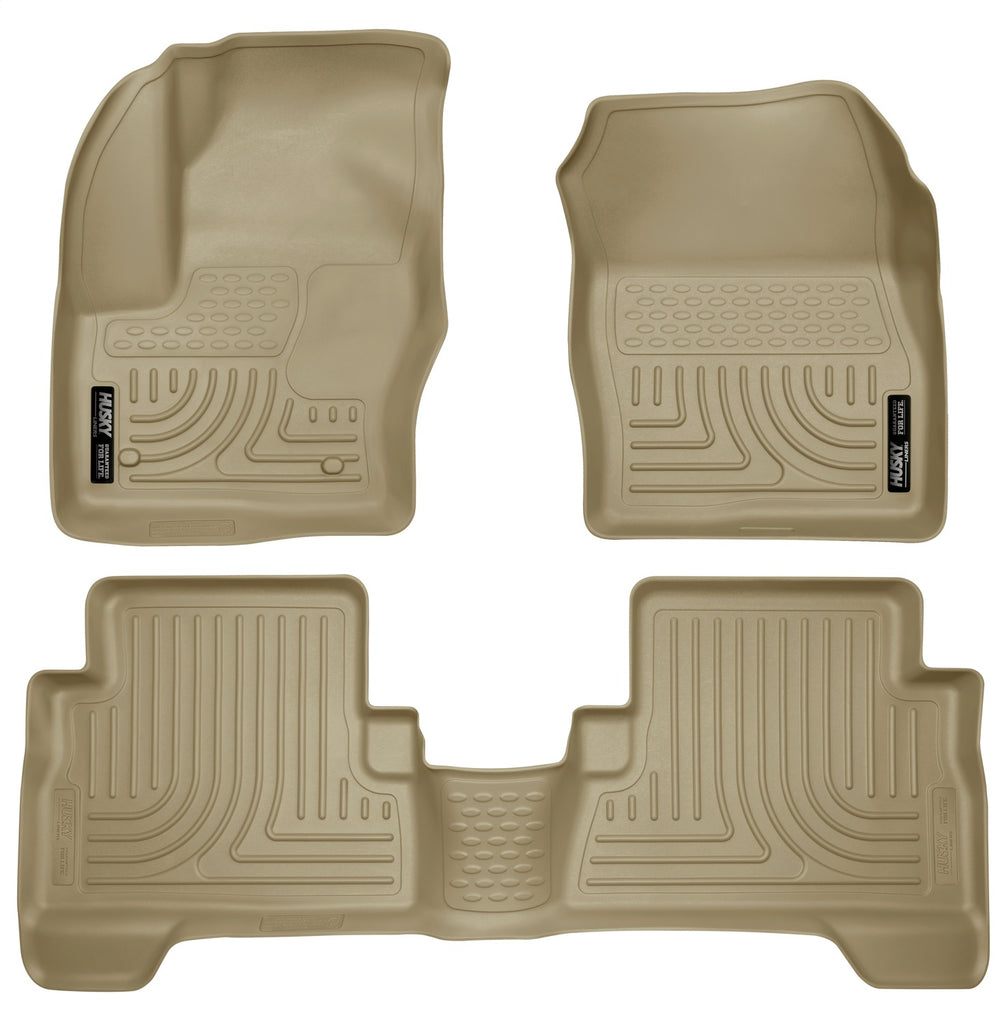 Husky Liners 99743 Weatherbeater-Front/2nd Seat Floor Liners for Select Ford C-Max, Ford Escape