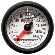 Load image into Gallery viewer, AutoMeter 7545 GAUGE, PYROMETER (EGT), 2 1/16", 2000?F, DIGITAL STEPPER MOTOR, PHANTOM II