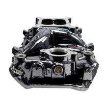 Load image into Gallery viewer, Edelbrock 7561-BP RPM Air-Gap Intake Manifold for Big-Block Chevy Oval Port, Black Plasma Finish