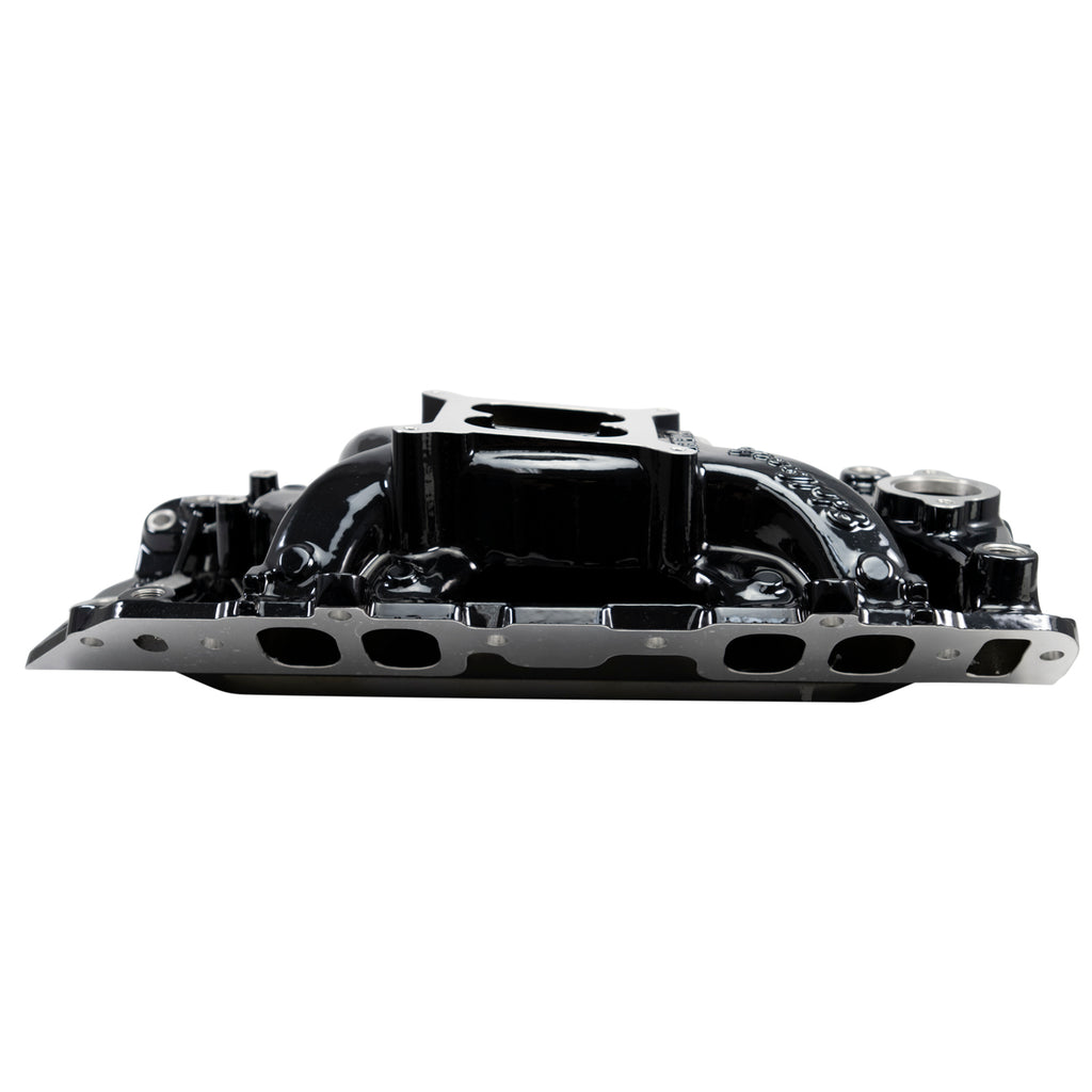 Edelbrock 7561-BP RPM Air-Gap Intake Manifold for Big-Block Chevy Oval Port, Black Plasma Finish