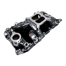 Load image into Gallery viewer, Edelbrock 7561-BP RPM Air-Gap Intake Manifold for Big-Block Chevy Oval Port, Black Plasma Finish