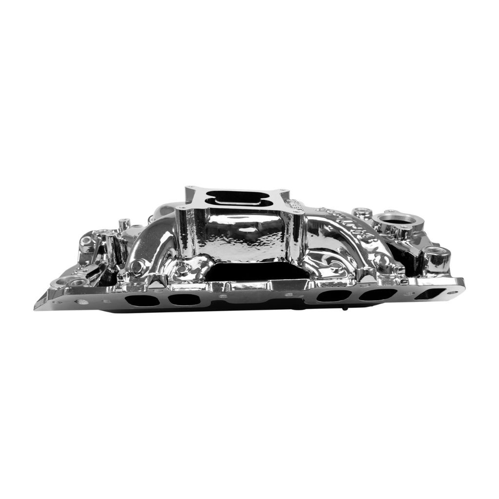 Edelbrock 7561-CP RPM Air-Gap Intake Manifold for Big-Block Chevy Oval Port, Chrome Plasma Finish