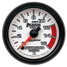 Load image into Gallery viewer, AutoMeter 7574 GAUGE, NITROUS PRESSURE, 2 1/16", 1600PSI, DIGITAL STEPPER MOTOR, PHANTOM II