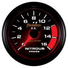 Load image into Gallery viewer, AutoMeter 7574 GAUGE, NITROUS PRESSURE, 2 1/16", 1600PSI, DIGITAL STEPPER MOTOR, PHANTOM II