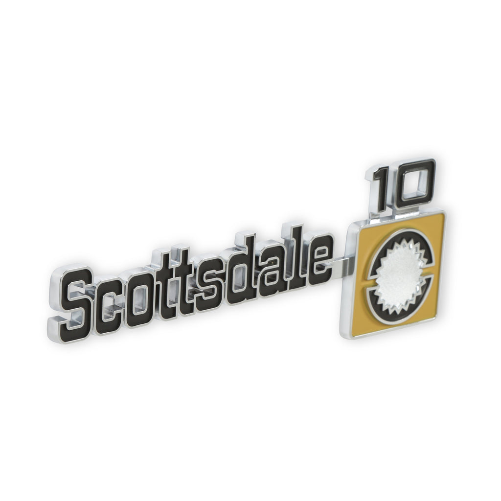 7580-CK-Fender-Badge-Pair-Scottsdale-10-Black-Silver--Bronze-2Pcs