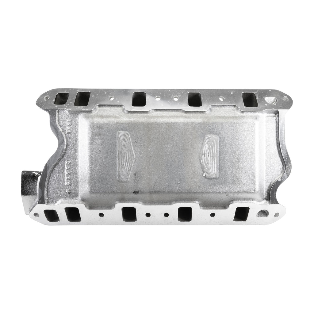 Edelbrock 7581-CP RPM Air-Gap Small Block Ford 351W Intake Manifold, Chrome Plasma Finish for Select Bricklin SV-1, DeTomaso Pantera, Ford Bronco, Ford Country Sedan, Ford Country Squire, Ford Custom, Ford Custom 500, Ford E-100 Econoline, Ford E-100