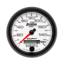 Load image into Gallery viewer, AutoMeter 7588 GAUGE, SPEEDOMETER, 3 3/8", 160MPH, ELEC. PROGRAMMABLE, PHANTOM II