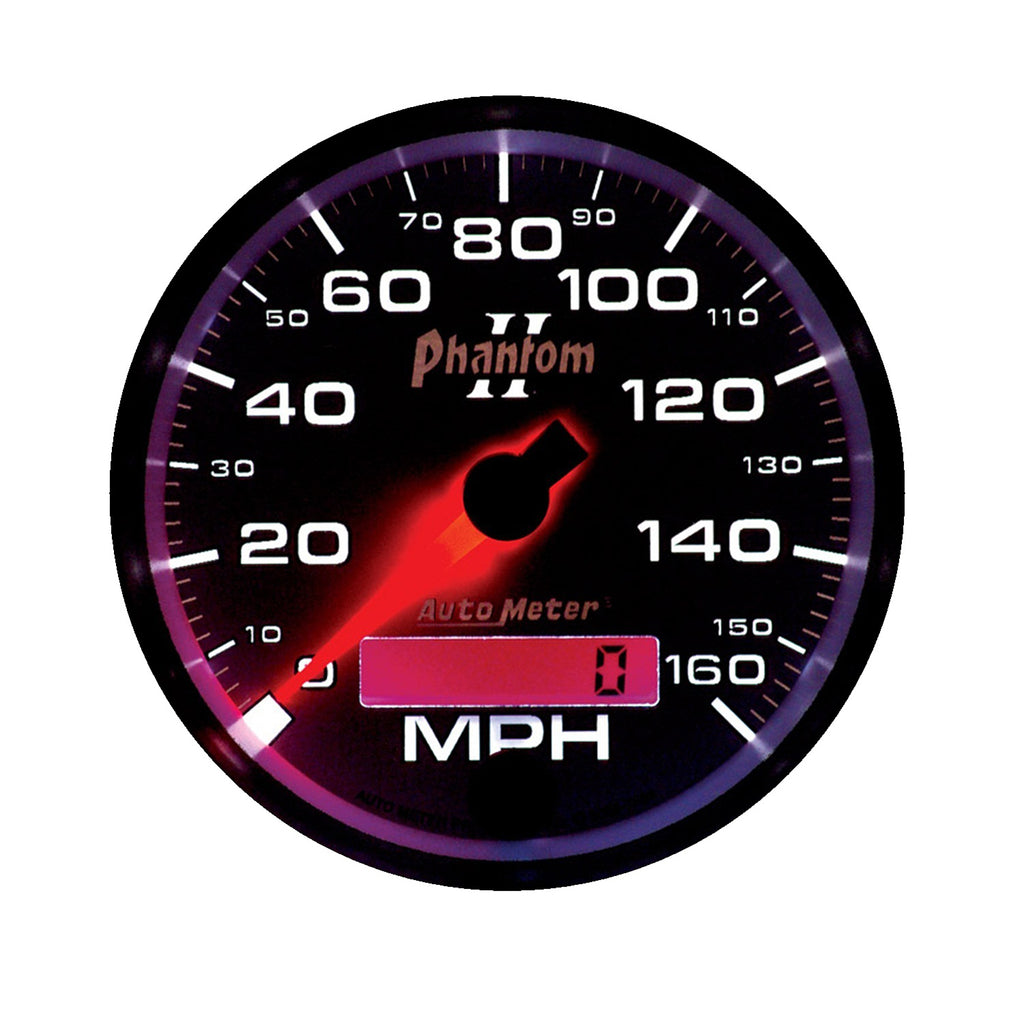 AutoMeter 7588 GAUGE, SPEEDOMETER, 3 3/8", 160MPH, ELEC. PROGRAMMABLE, PHANTOM II