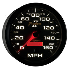 Load image into Gallery viewer, AutoMeter 7589 GAUGE, SPEEDOMETER, 5", 160MPH, ELEC. PROGRAMMABLE, PHANTOM II