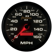 Load image into Gallery viewer, AutoMeter 7589 GAUGE, SPEEDOMETER, 5", 160MPH, ELEC. PROGRAMMABLE, PHANTOM II