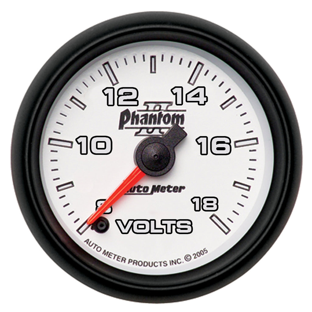 AutoMeter 7591 GAUGE, VOLTMETER, 2 1/16", 18V, DIGITAL STEPPER MOTOR, PHANTOM II