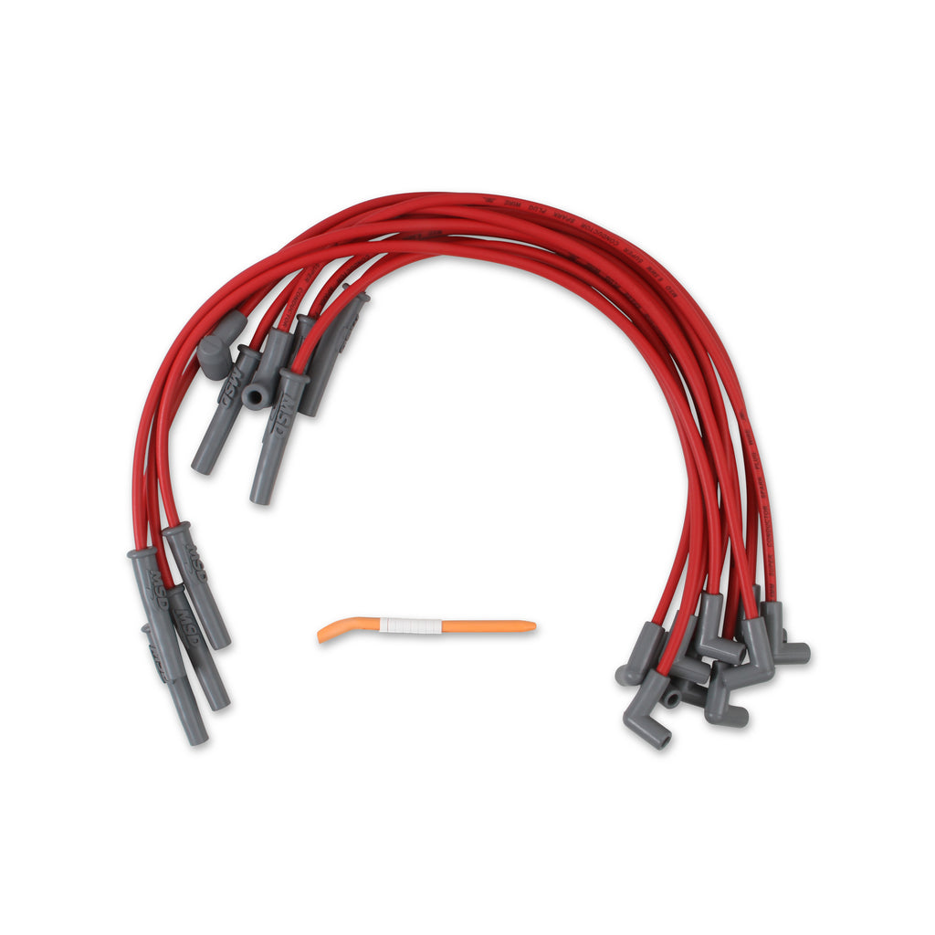 7596-BroncoF150-Spark-Plug-Wires-(Sbf-302351W)-Straight-Multiangle--90-Deg