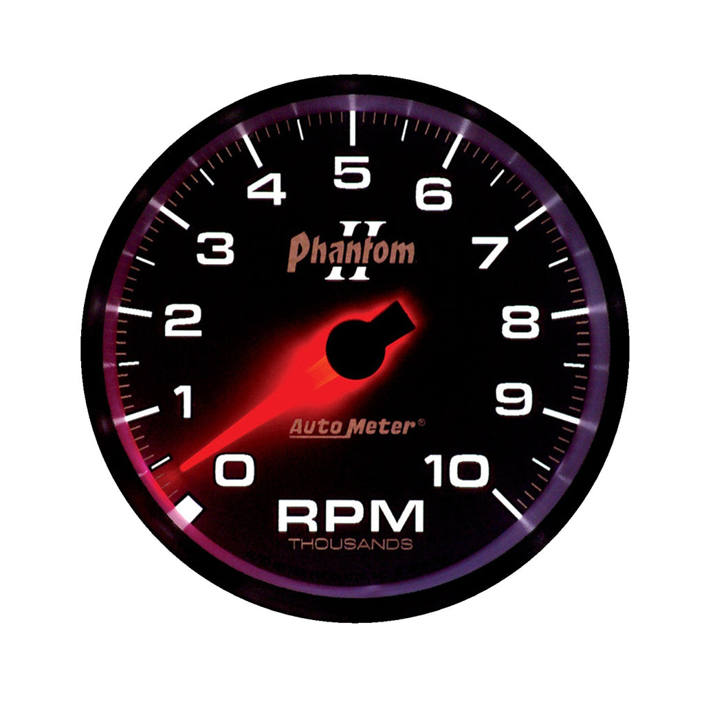 AutoMeter 7597 GAUGE, TACHOMETER, 3 3/8", 10K RPM, IN-DASH, PHANTOM II