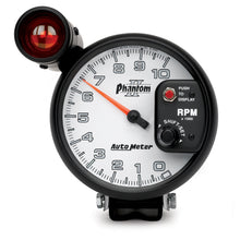 Load image into Gallery viewer, AutoMeter 7599 GAUGE, TACHOMETER, 5", 10K RPM, PEDESTAL W/ EXT. SHIFT-LITE, PHANTOM II