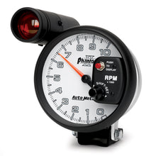 Load image into Gallery viewer, AutoMeter 7599 GAUGE, TACHOMETER, 5", 10K RPM, PEDESTAL W/ EXT. SHIFT-LITE, PHANTOM II
