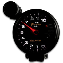 Load image into Gallery viewer, AutoMeter 7599 GAUGE, TACHOMETER, 5", 10K RPM, PEDESTAL W/ EXT. SHIFT-LITE, PHANTOM II