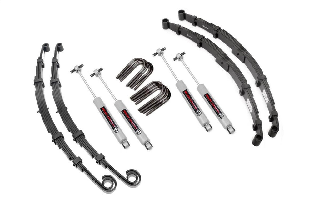 Rough Country 60030 Suspension Lift Kit w/Shocks for Select Jeep CJ5, Jeep CJ6