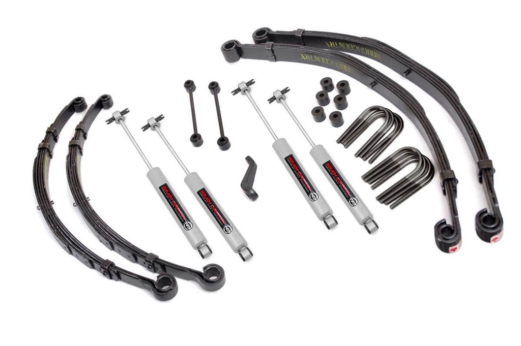 Rough Country 67530 Suspension Lift Kit w/Shocks for Select Jeep CJ5, Jeep CJ7, Jeep Scrambler