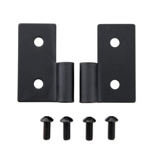 Load image into Gallery viewer, 7606-Cj--Wrangler-(YjTjLj)-Lower-Door-Hinge-Brackets-Black
