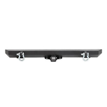 Load image into Gallery viewer, 7606-Wrangler-CjYjTjLj-Src-Classic-Rock-Crawler-Rear-Bumper-W2In-Receiver--Drings;-Black-Text