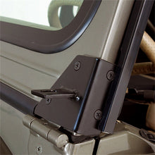 Load image into Gallery viewer, Rugged Ridge 11027.01 Windshield Hinge Light Bracket for Select Jeep CJ5, Jeep CJ7, Jeep Scrambler, Jeep Wrangler
