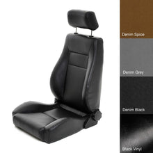 Load image into Gallery viewer, 7618-Cj--Wrangler-CjYjTjLj-Seat-Front-Contour-Sport-Bucket-W-Recliner-Vinyl-Black