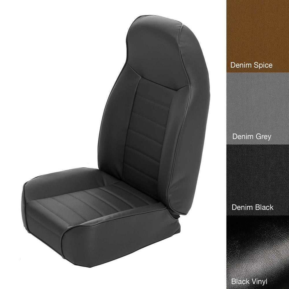 7618-Cj--Wrangler-CjYjTjLj-Seat-Front-Standard-Bucket-Denim-Black
