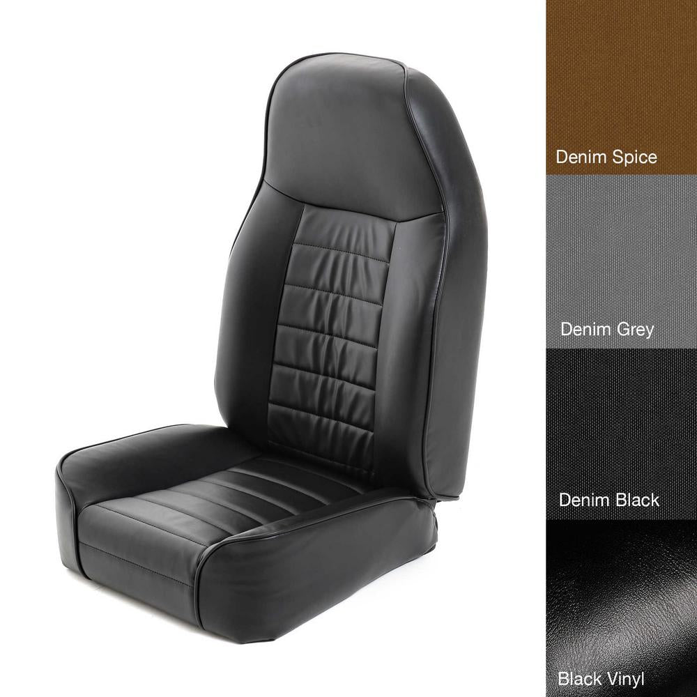 7618-Cj--Wrangler-CjYjTjLj-Seat-Front-Standard-Bucket-Vinyl-Black