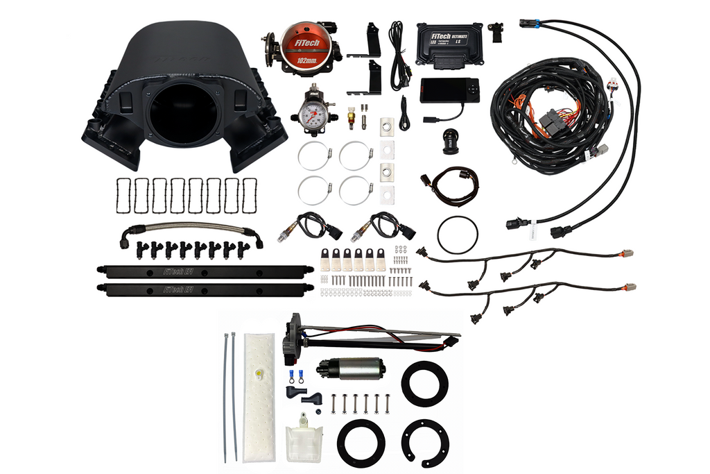 FiTech Fuel Injection 76491 Ultimate Rebel LS 500 HP EFI System Master Kit