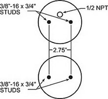 Load image into Gallery viewer, Firestone Ride-Rite W217607671 Ride-Rite Replacement Bellows - 267CZ1.5 1/2NPT HP A/S