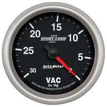 Load image into Gallery viewer, AutoMeter 7684 GAUGE, VACUUM, 2 5/8", 30INHG, MECHANICAL, SPORT-COMP II