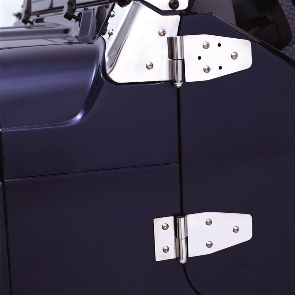 7693-Cj--Wrangler-(Yj)-Door-Hinges-Stainless-Steel-Set-Of-4-For-Full-Steel-Doors