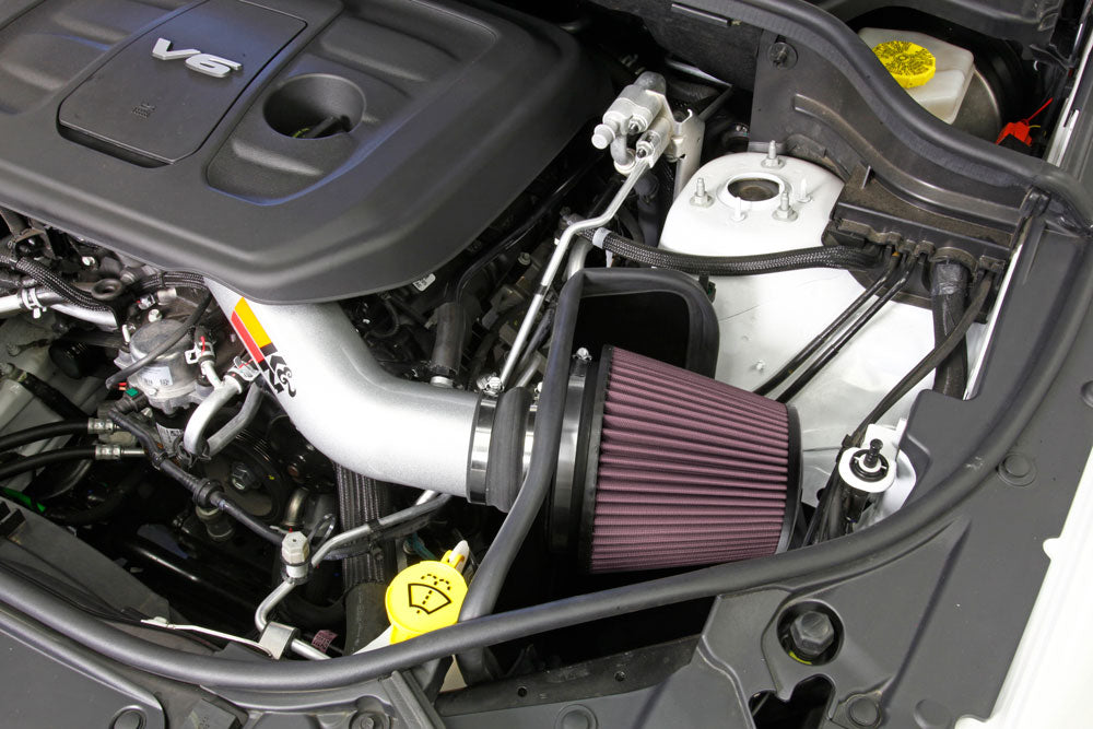 K&N 77-1572KS Performance Air Intake System for Select Dodge Durango, Jeep Grand Cherokee, Jeep Grand Cherokee WK