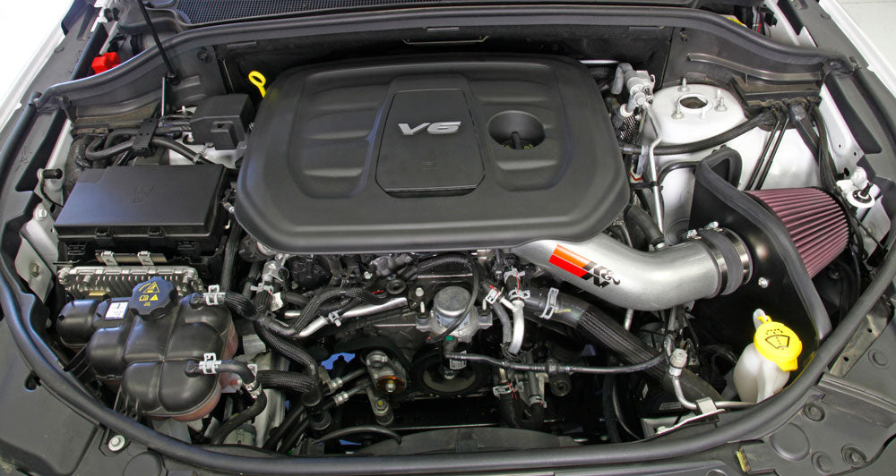 K&N 77-1572KS Performance Air Intake System for Select Dodge Durango, Jeep Grand Cherokee, Jeep Grand Cherokee WK