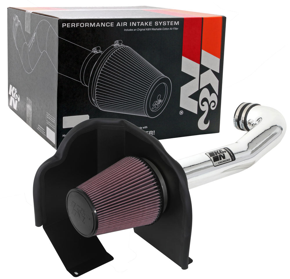 K&N 77-3082KP Performance Air Intake System for Select Cadillac Escalade, Cadillac Escalade ESV, Chevrolet Silverado 1500, Chevrolet Silverado LD, Chevrolet Suburban, Chevrolet Tahoe, GMC Sierra, GMC Sierra 1500, GMC Sierra Limited, GMC Yukon, GMC Yukon