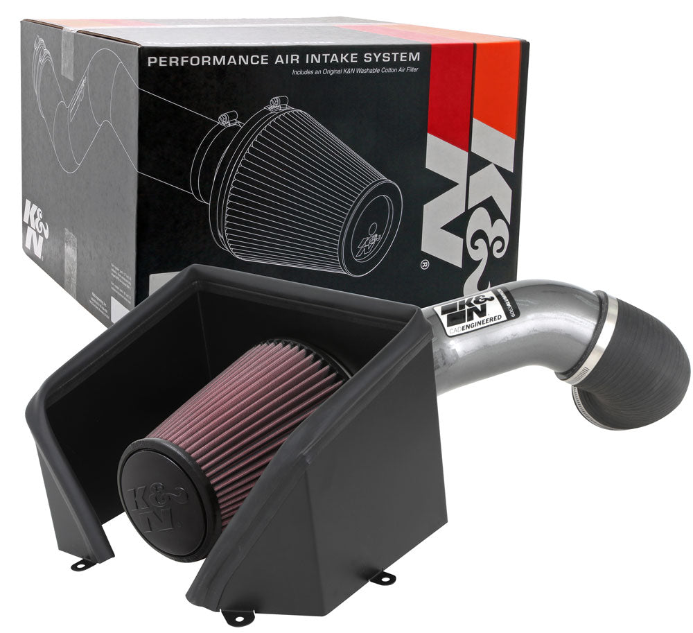 K&N 77-3103KC Performance Air Intake System for Select Chevrolet Silverado HD, Chevrolet Silverado HD, GMC Sierra HD, GMC Sierra HD